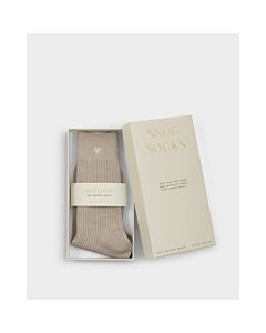 Katie Loxton Gift Boxed Heart Socks - Taupe